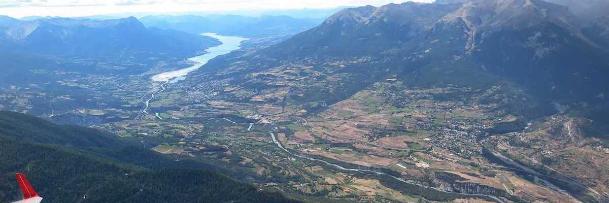 Flugwegposition um 13:01:37: Aufgenommen in der Nähe von Département Hautes-Alpes, Frankreich in 2884 Meter